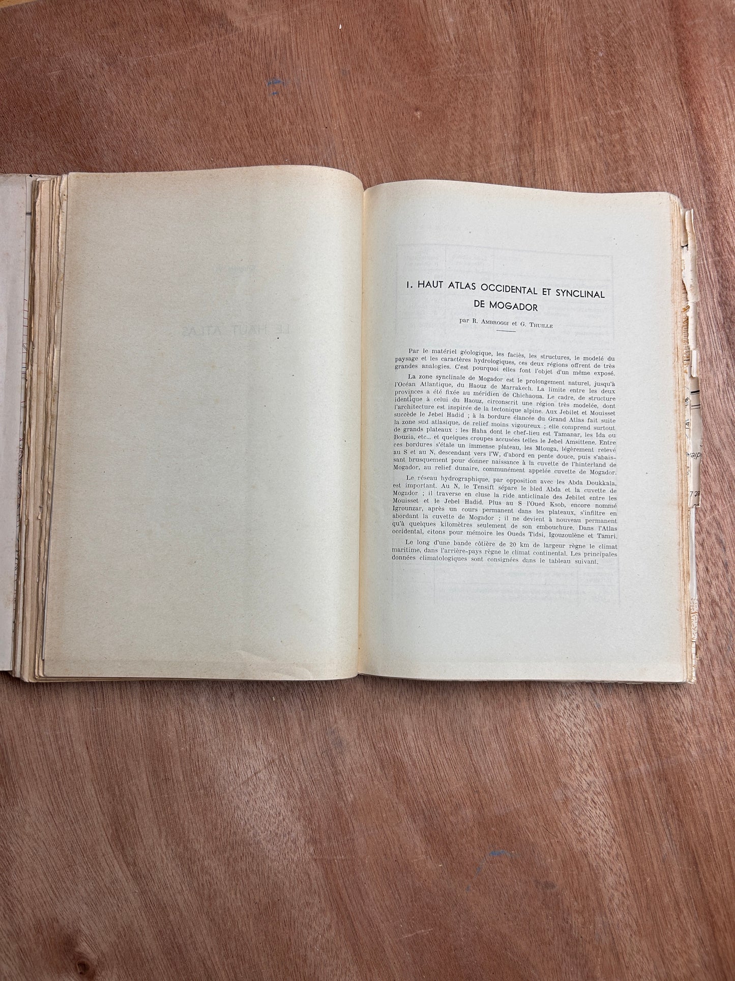 Hydrogéologie du Maroc – Zone Française